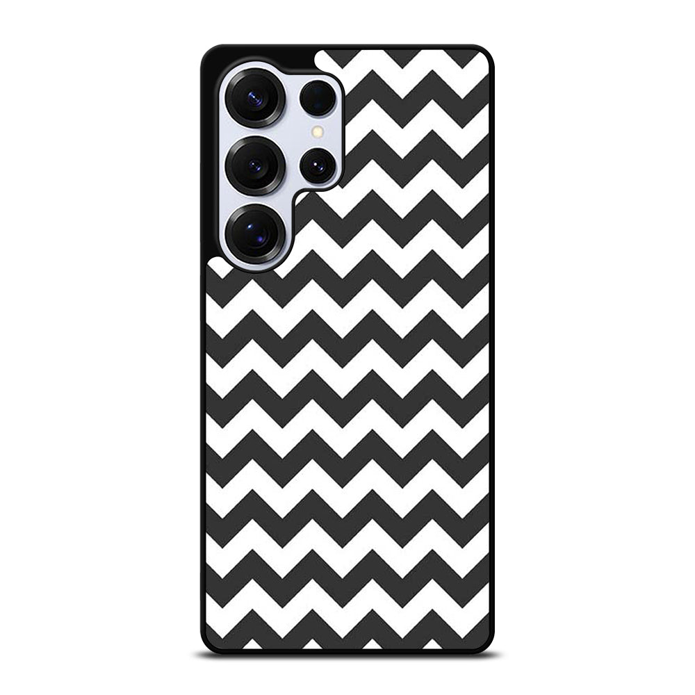 RILEY BLAKE CHEVRON PATTERN GREY Samsung Galaxy S25 Ultra Case Cover