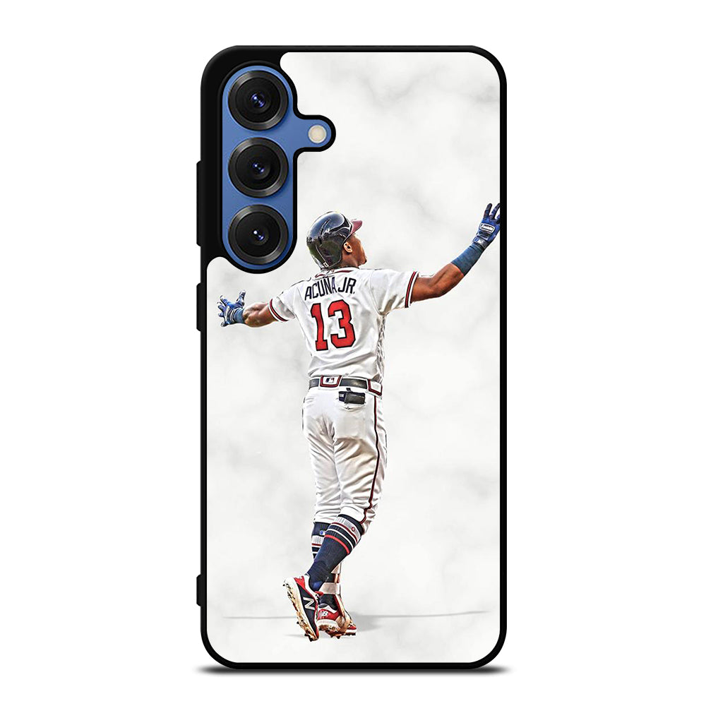 RONALD ACUNA JR ATLANTA BRAVES MARBLE Samsung Galaxy S25 Case Cover