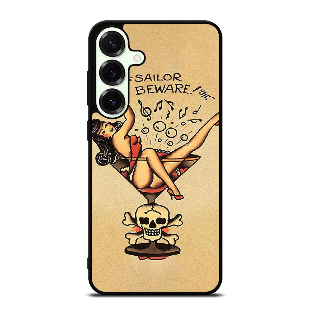 SAILOR JERRY BEWARE TATTOO Samsung Galaxy S26 Plus Case Cover