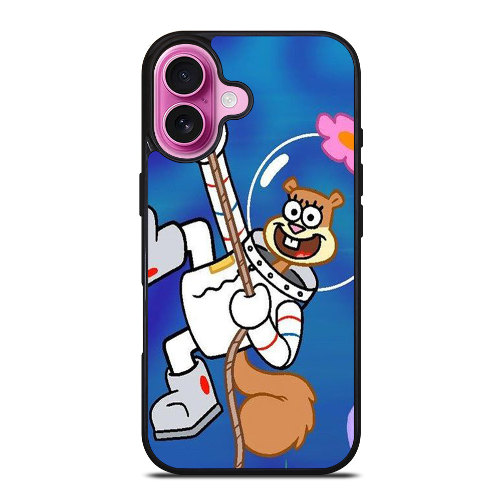 SANDY SQUIRREL CLIMBING SPONGEBOB iPhone 16 Plus Case Cover