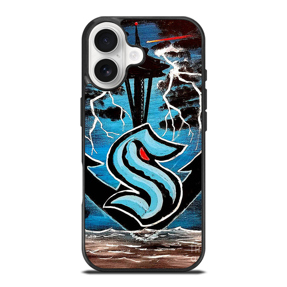 SEATTLE KRAKEN ART iPhone 17 Case Cover