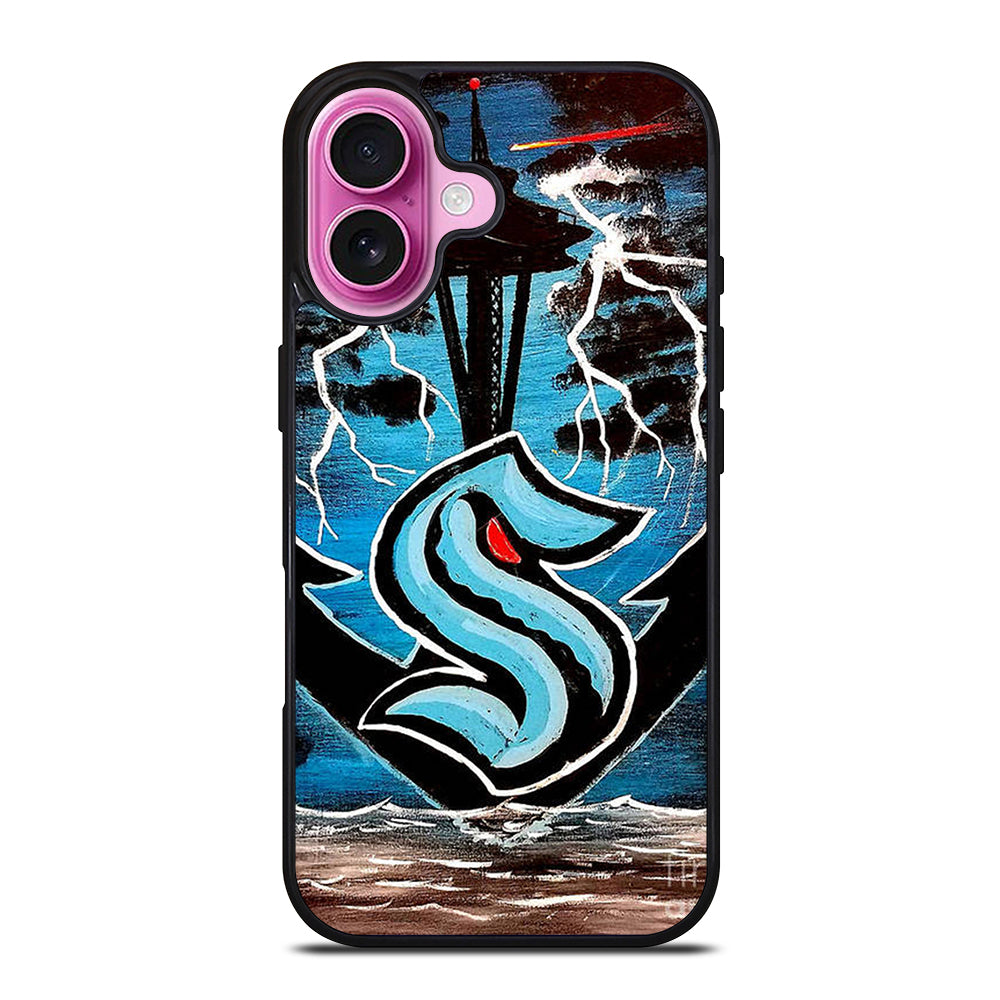 SEATTLE KRAKEN ART iPhone 16 Plus Case Cover