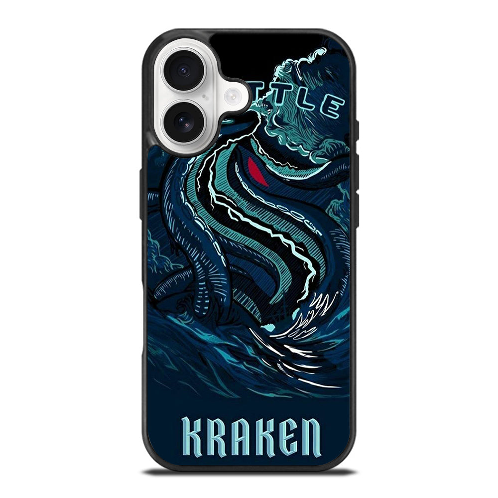 SEATTLE KRAKEN LOGO ART iPhone 17 Case Cover