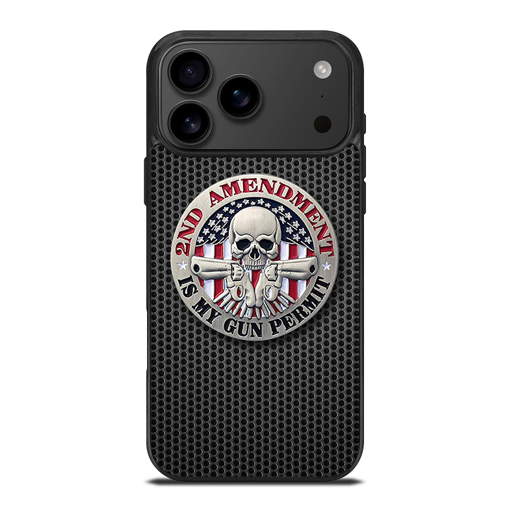 SECOND AMENDMENT AMERICAN GUN METAL LOGO iPhone 17 Pro Max Case Cover