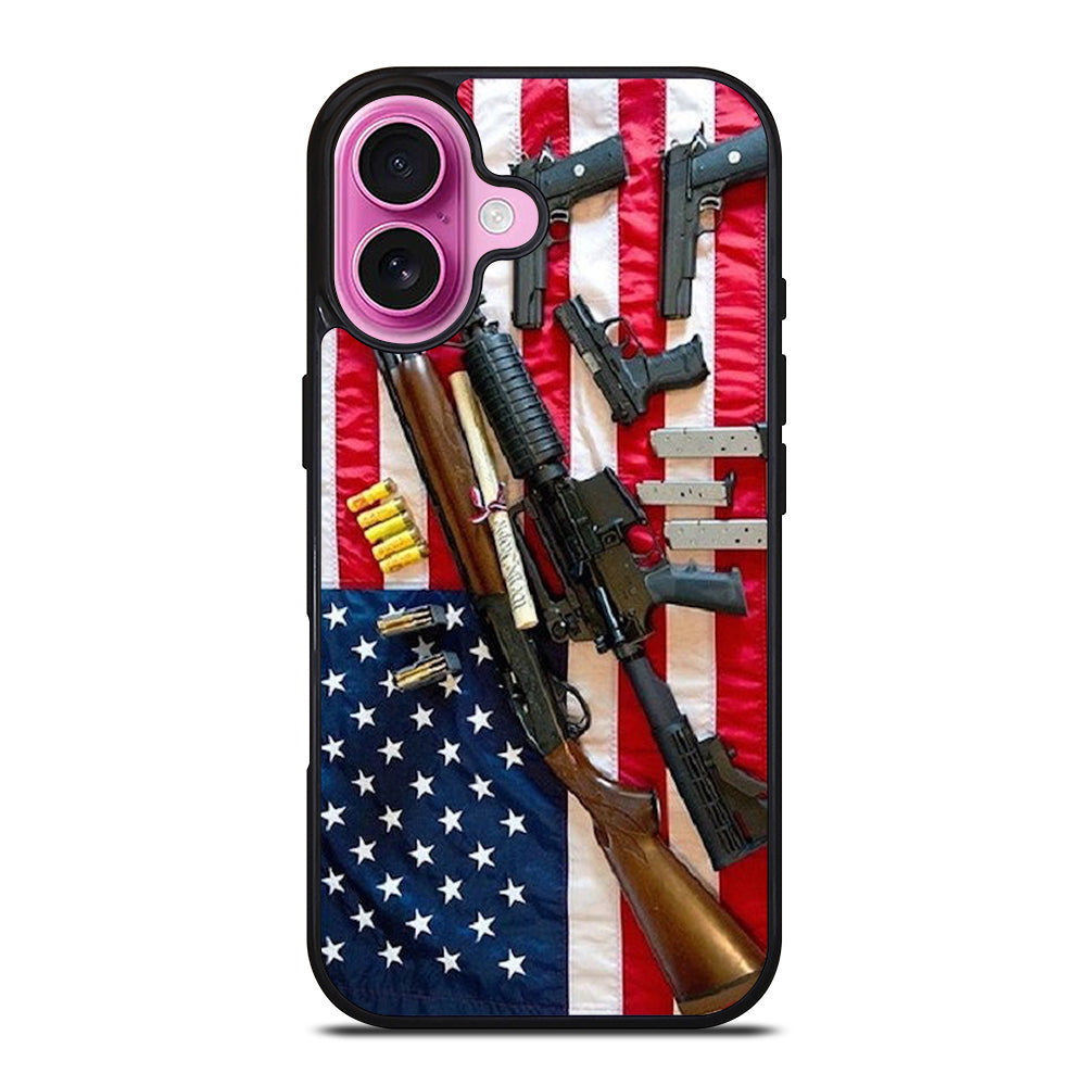 SECOND AMENDMENT AMERICAN GUN iPhone 16 Plus Case Cover