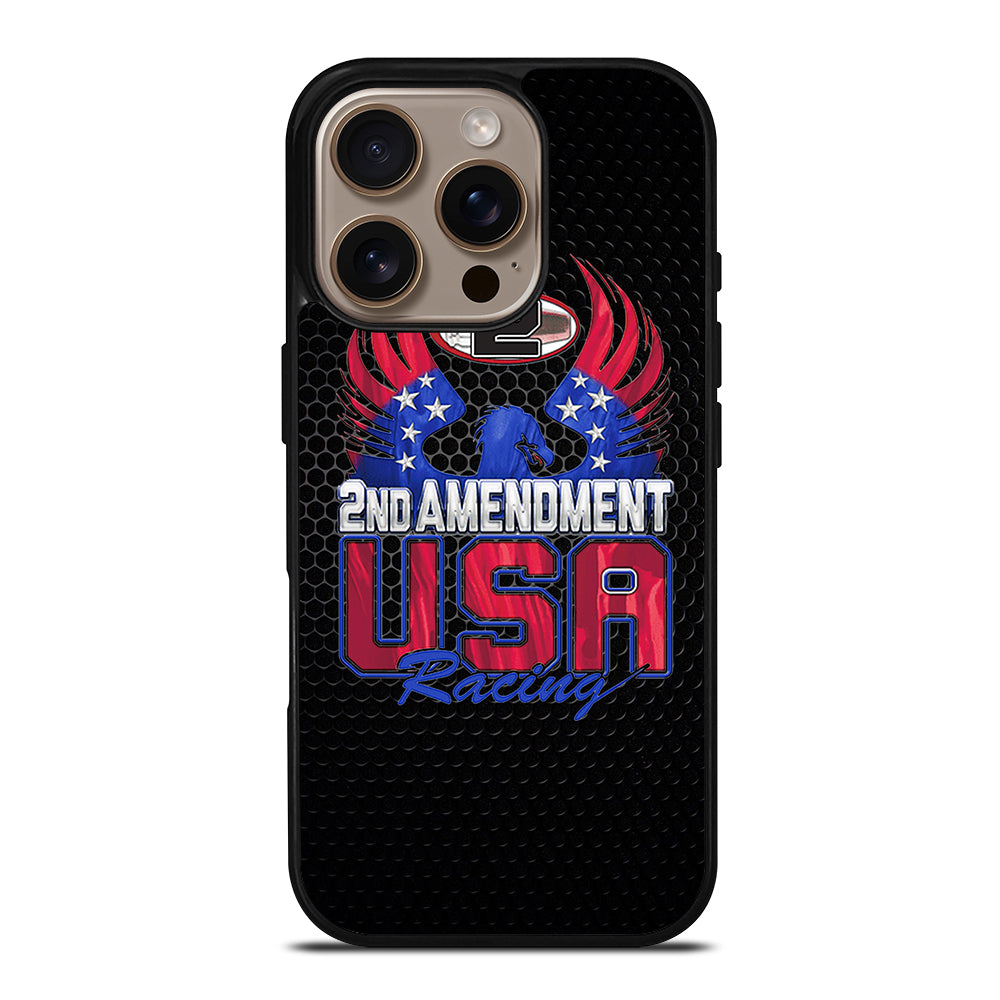 SECOND AMENDMENT LOGO METAL LOGO 2 iPhone 16 Pro Case Cover