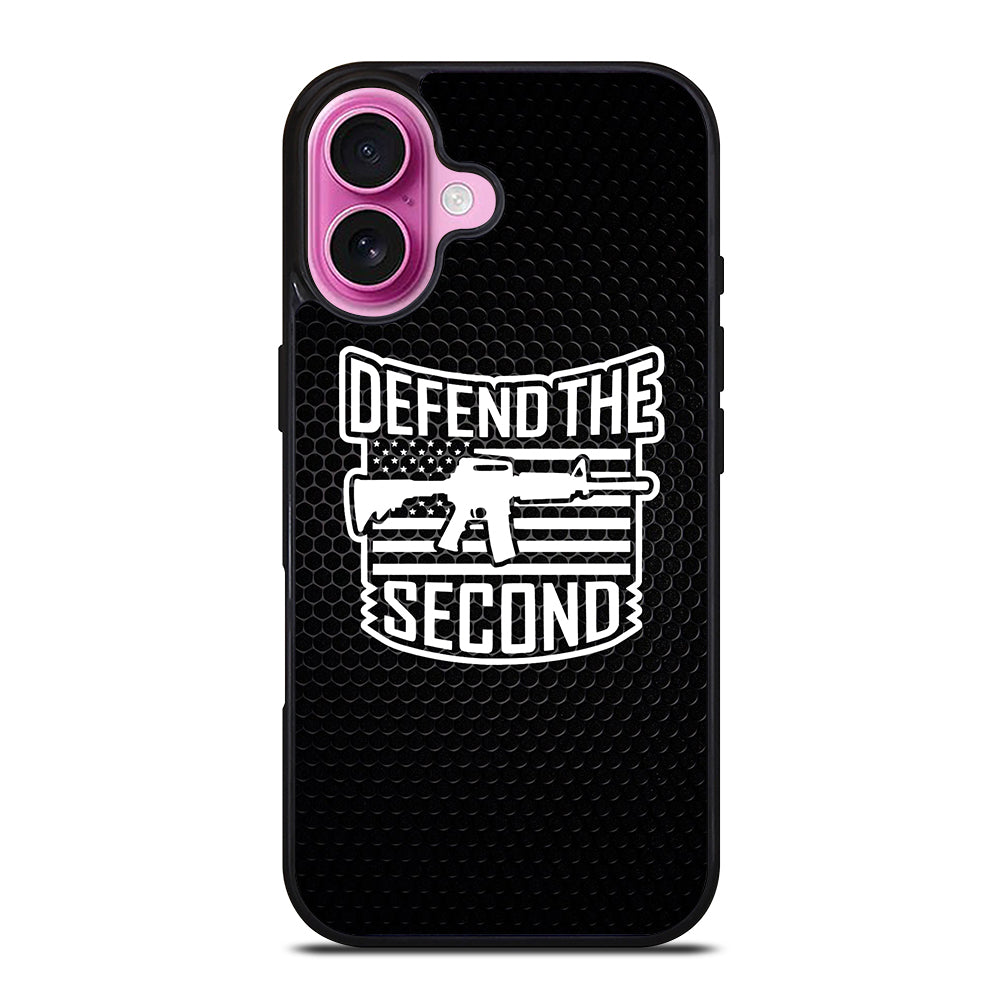 SECOND AMENDMENT LOGO METAL LOGO iPhone 16 Plus Case Cover