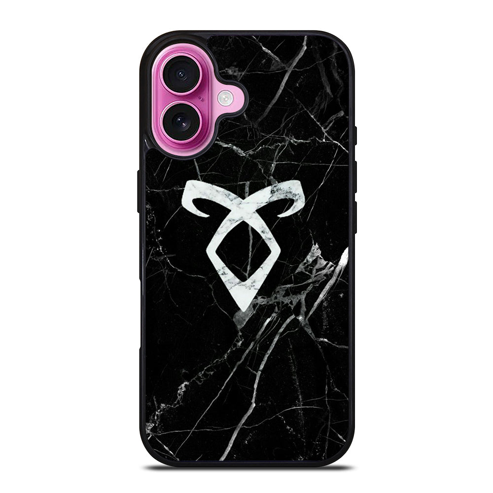 SHADOWHUNTER ANGELIC MARBLE LOGO iPhone 16 Plus Case Cover