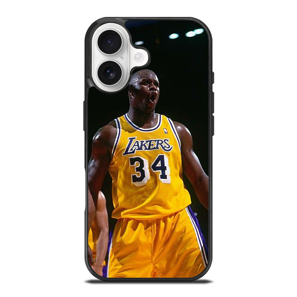 SHAQUILLE O'NEAL 34 LA LAKERS NBA iPhone 17 Case Cover