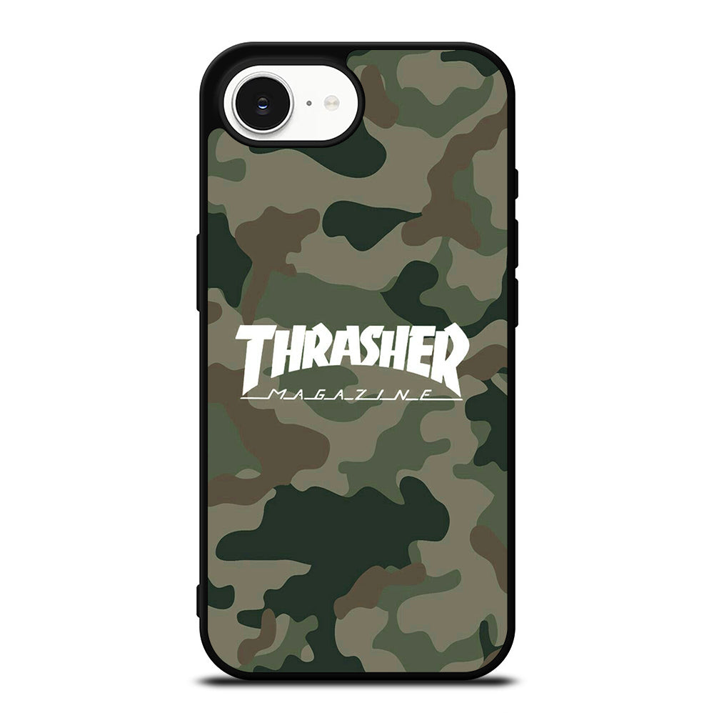 SKATEBOARD THRASHER CAMO LOGO iPhone 16e Case Cover