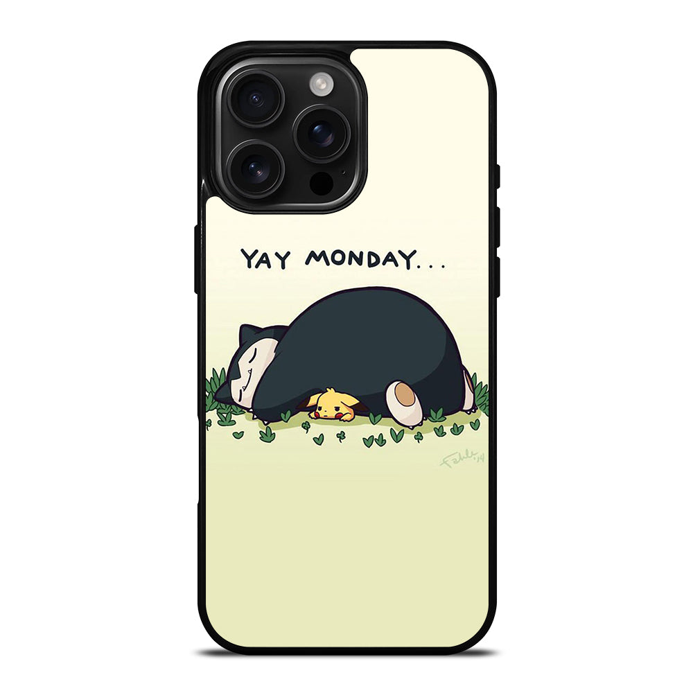 SNORLAX AND PIKACHU POKEMON iPhone 16 Pro Max Case Cover