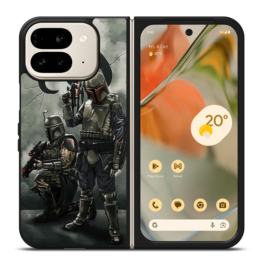 STAR WARS BOBA FETT MANDALORIAN ART Google Pixel 9 Pro Fold Case Cover