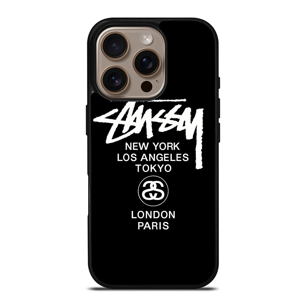 STUSSY NEW YORK iPhone 16 Pro Case Cover
