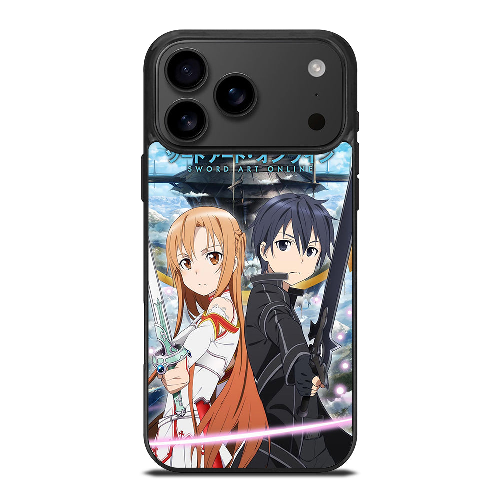 SWORD ART ONLINE KIRITO AND ASUNA ANIME iPhone 17 Pro Max Case Cover