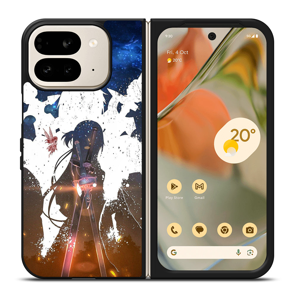 SWORD ART ONLINE KIRITO AND ASUNA ART Google Pixel 9 Pro Fold Case Cover