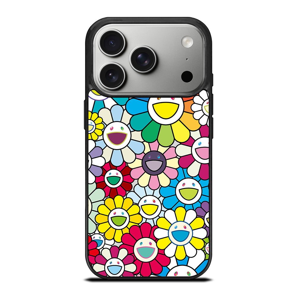 TAKASHI MURAKAMI FLOWERS COLORFUL iPhone 17 Pro Case Cover