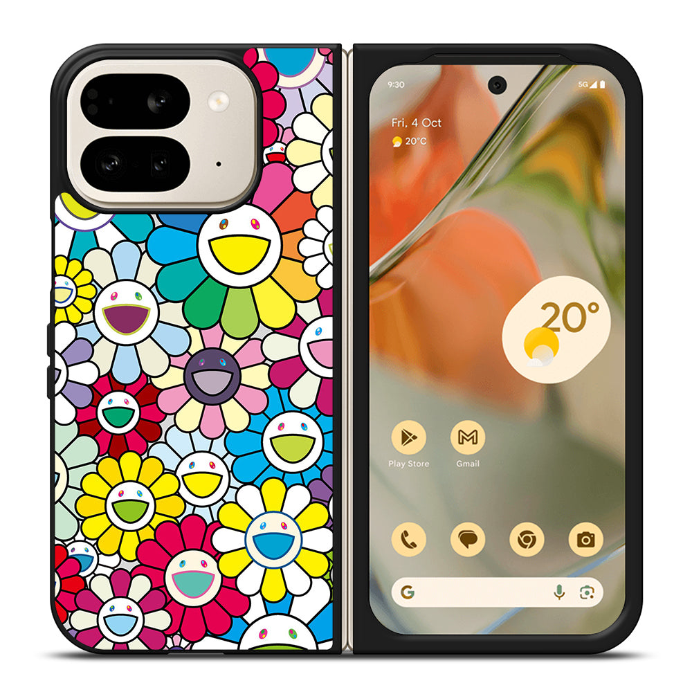 TAKASHI MURAKAMI FLOWERS COLORFUL Google Pixel 9 Pro Fold Case Cover