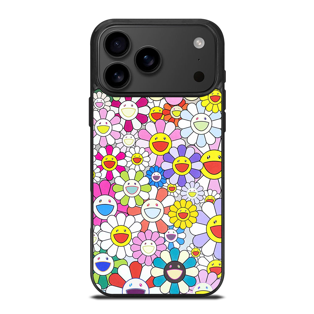 TAKASHI MURAKAMI FLOWERS PATTERN iPhone 17 Pro Max Case Cover
