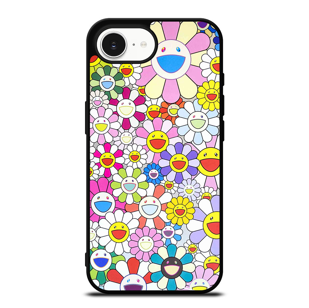 TAKASHI MURAKAMI FLOWERS PATTERN iPhone 16e Case Cover