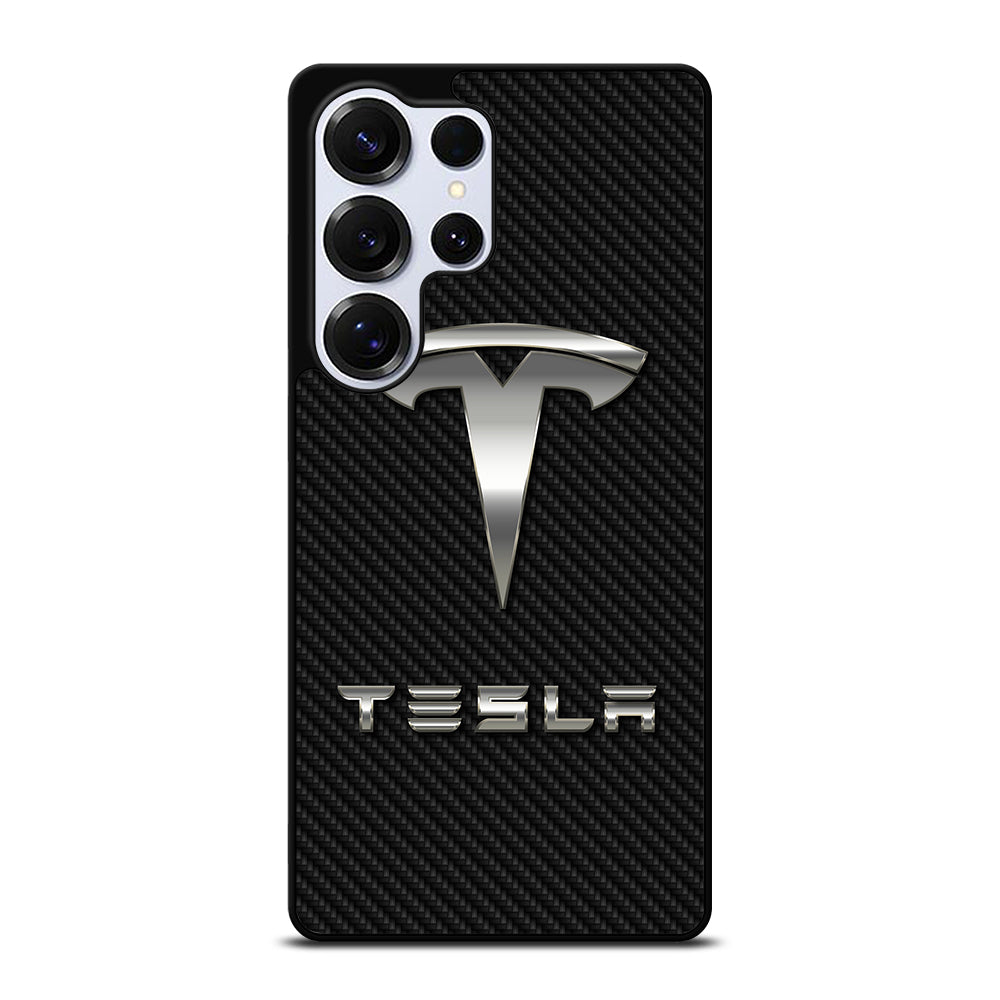 TESLA CARBON LOGO Samsung Galaxy S25 Ultra Case Cover