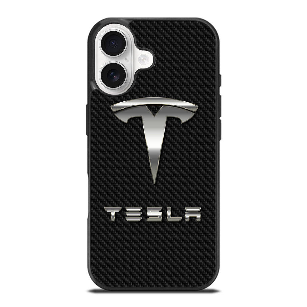 TESLA CARBON LOGO iPhone 17 Case Cover