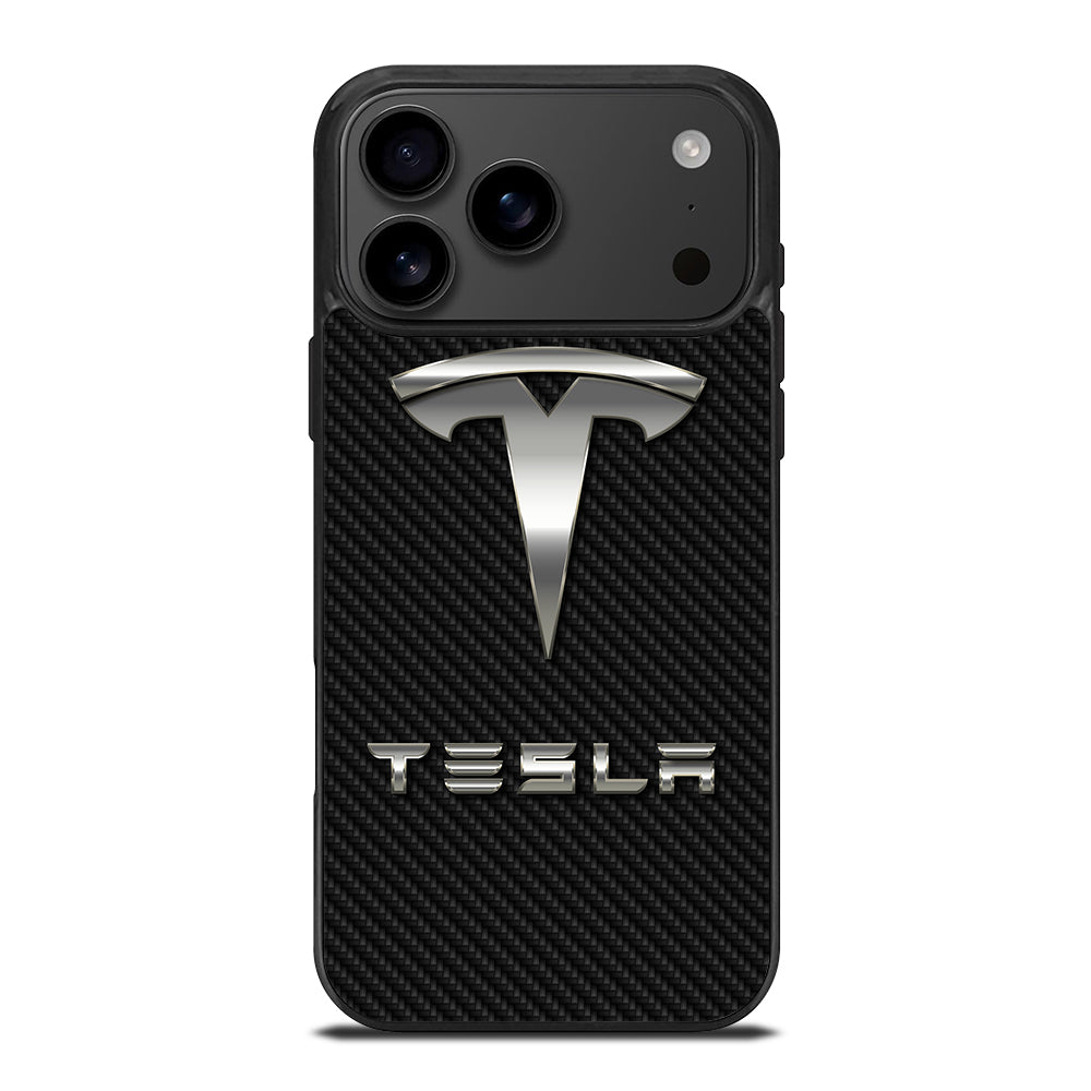 TESLA CARBON LOGO iPhone 17 Pro Max Case Cover