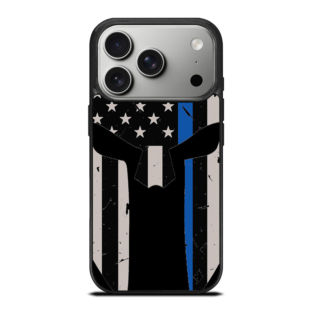 THIN BLUE LINE PUNISHER SKULL 1 iPhone 17 Pro Case Cover