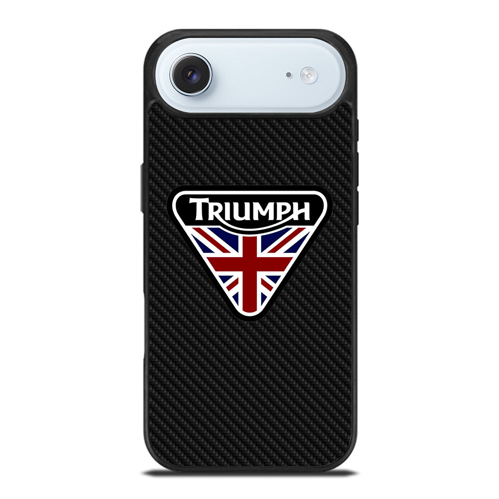 TRIUMPH MOTORCYCLE LOGO CARBON iPhone Air Case Cover