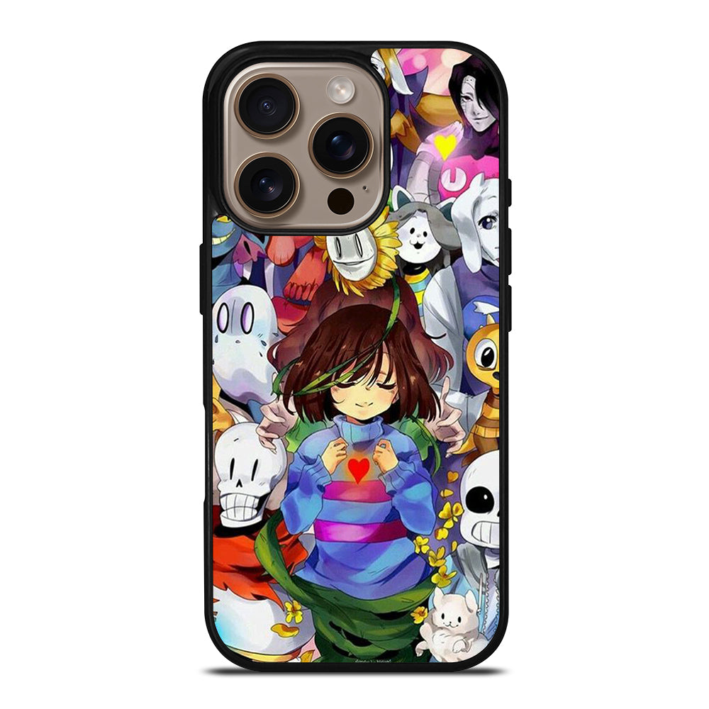 UNDERTALE ALL CHARACTER CARTOON 3 iPhone 16 Pro Case Cover