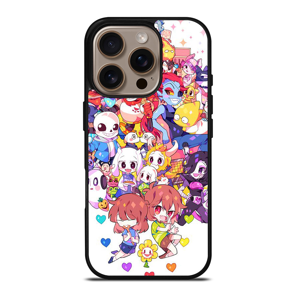 UNDERTALE ALL CHARACTER CARTOON iPhone 16 Pro Case Cover