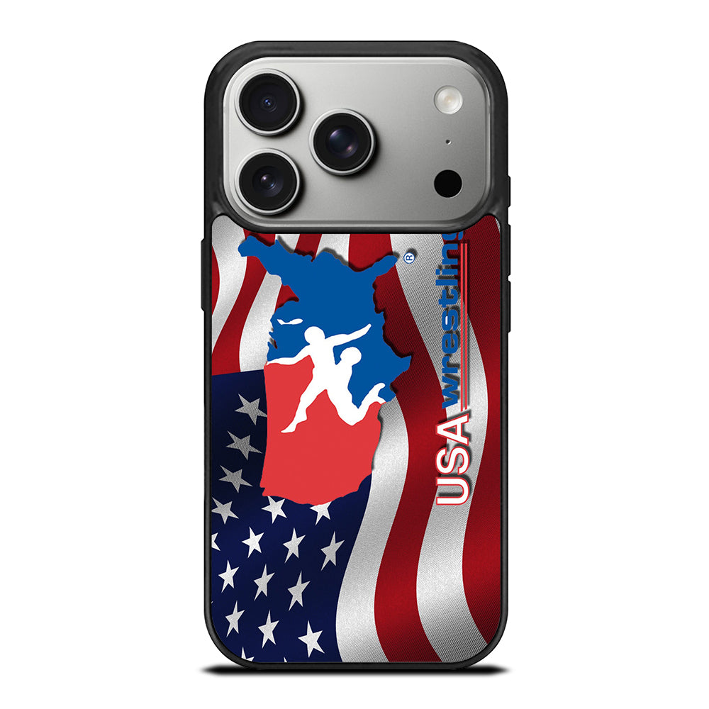 USA WRESTLING FLAG LOGO iPhone 17 Pro Case Cover