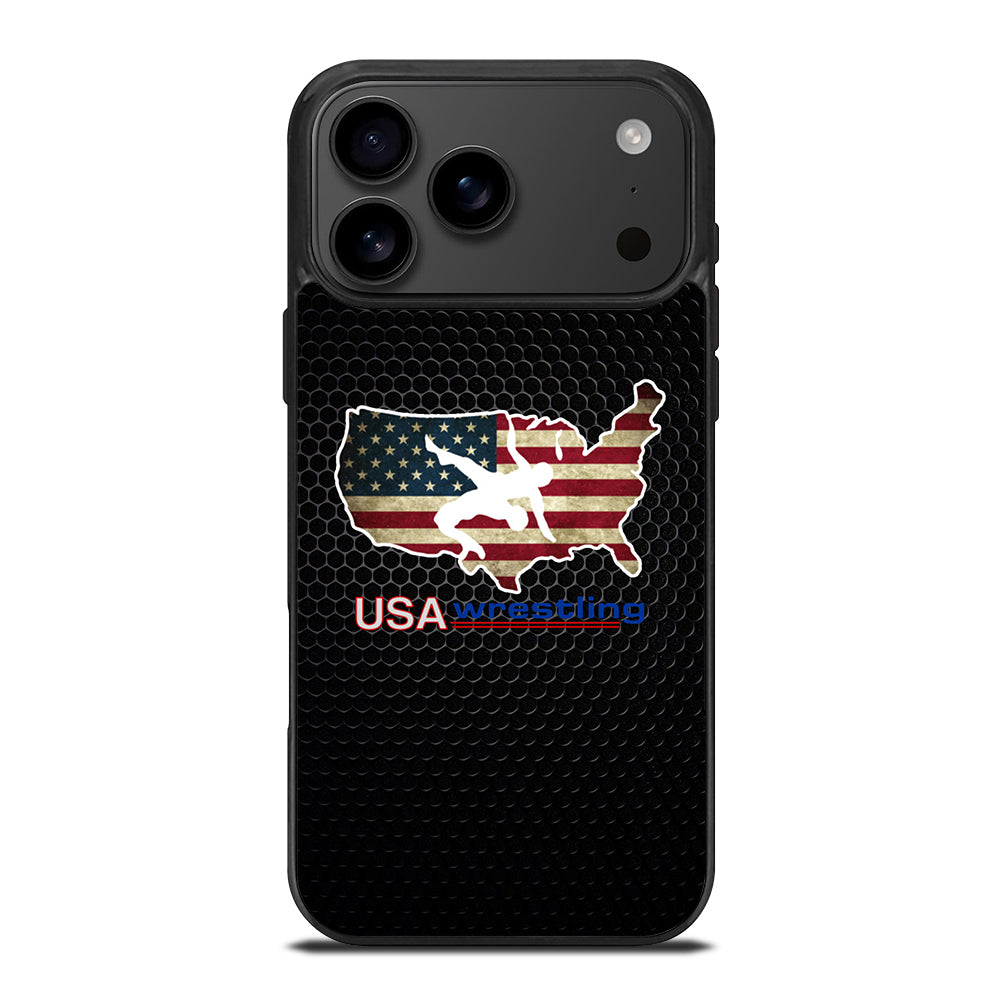 USA WRESTLING METAL LOGO iPhone 17 Pro Max Case Cover