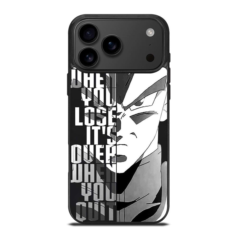 VEGETA DRAGON BALL QUOTE iPhone 17 Pro Max Case Cover