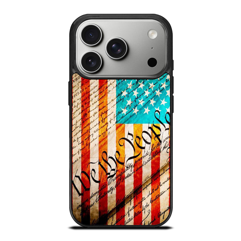 WE THE PEOPLE AMERICAN FLAG iPhone 17 Pro Case Cover