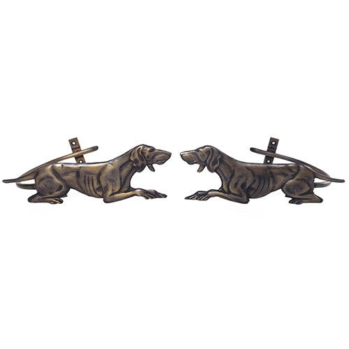 Pair of Vintage Dog Curtain Tie Backs