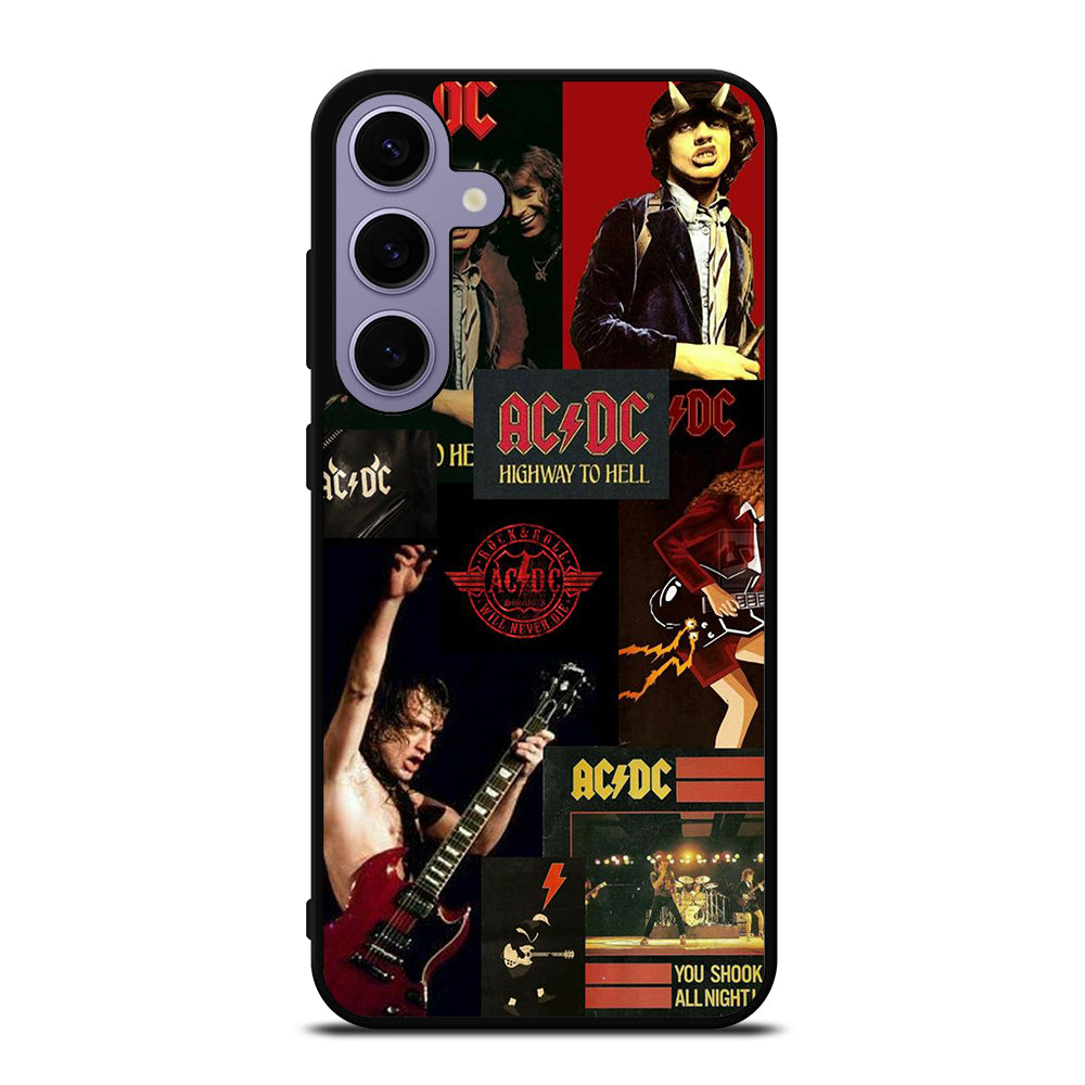 ACDC ROCK BAND COLLAGE Samsung Galaxy S24 Plus Case Cover