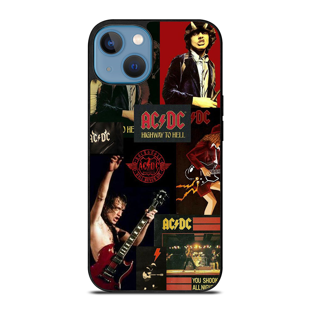 ACDC ROCK BAND COLLAGE iPhone 13 Case Cover