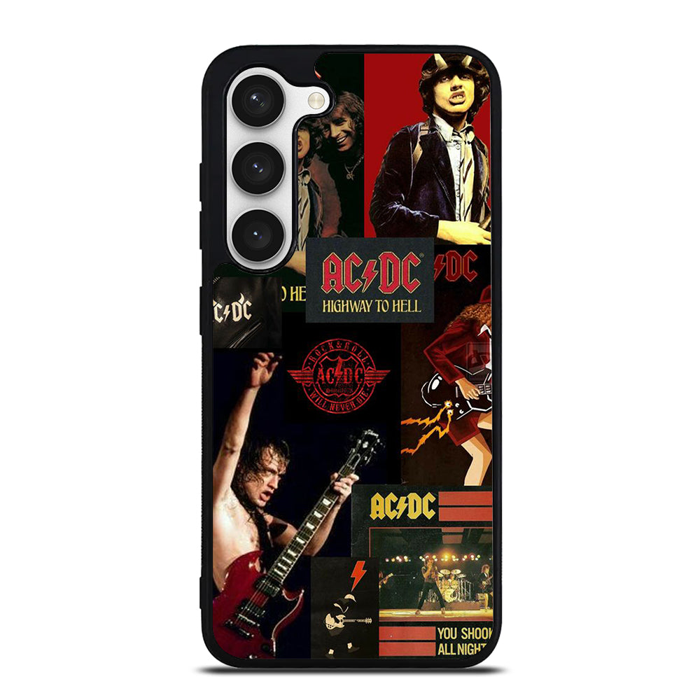 ACDC ROCK BAND COLLAGE Samsung Galaxy S23 Case Cover