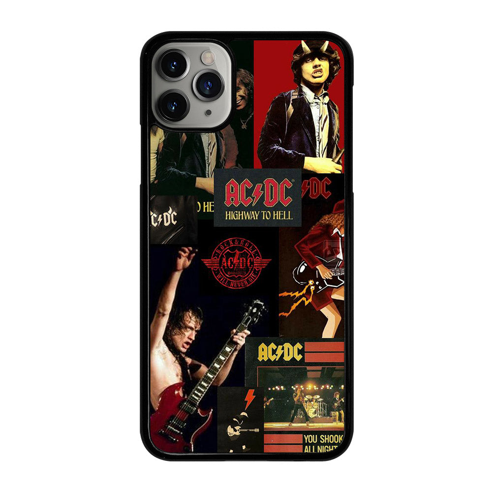 ACDC ROCK BAND COLLAGE iPhone 11 Pro Max Case Cover