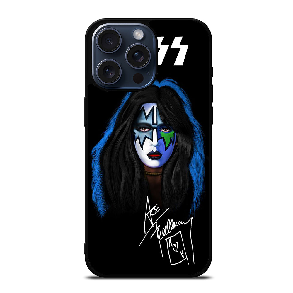 ACE FREHLEY SIGNATURE KISS BAND iPhone 15 Pro Max Case Cover