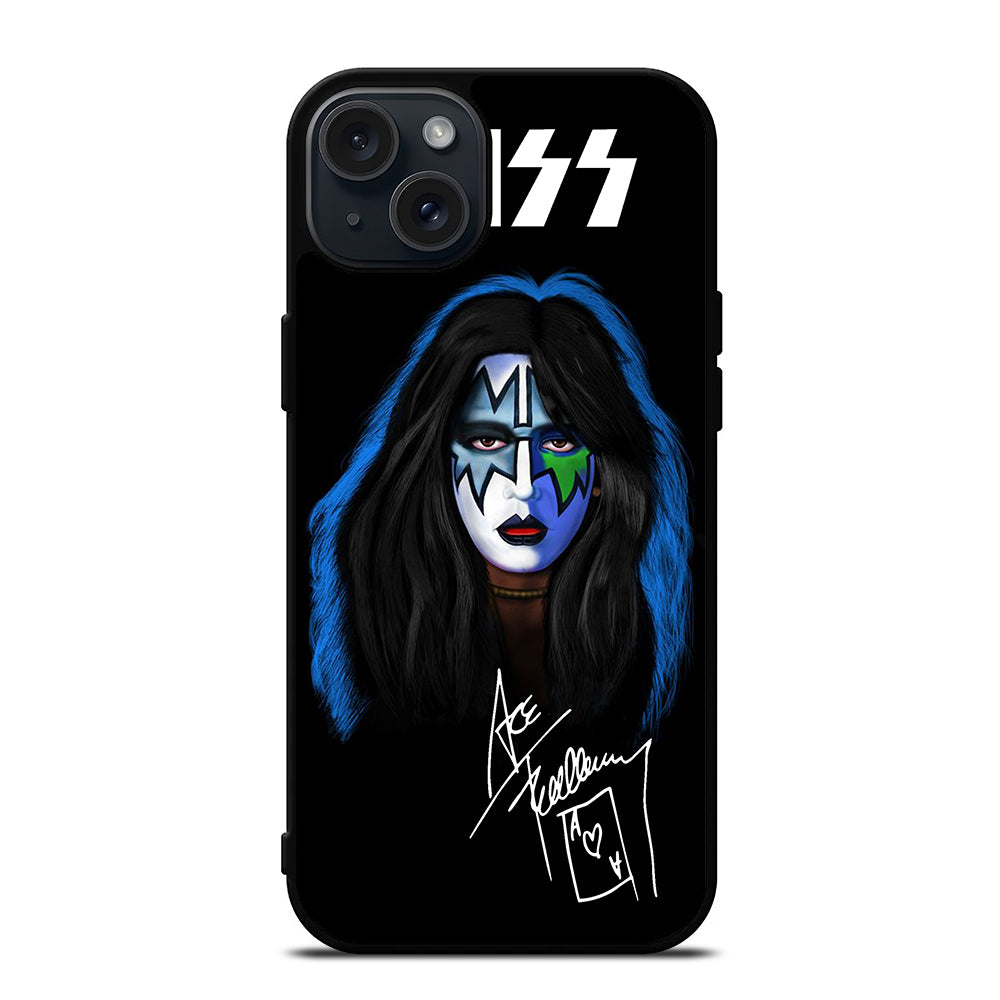 ACE FREHLEY SIGNATURE KISS BAND iPhone 15 Plus Case Cover