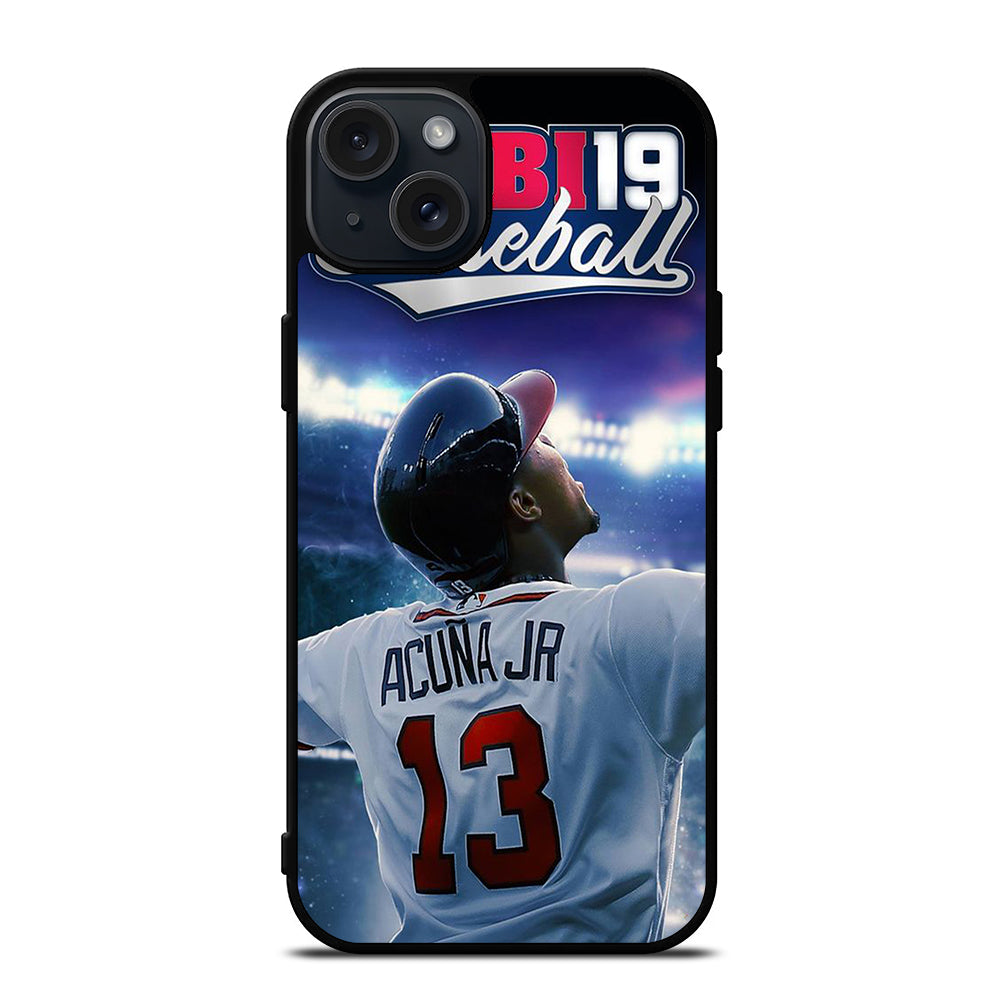 ACUNA JR ATLANTA BRAVES 13 BASEBALL iPhone 15 Plus Case Cover
