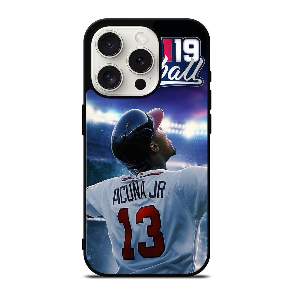 ACUNA JR ATLANTA BRAVES 13 BASEBALL iPhone 15 Pro Case Cover