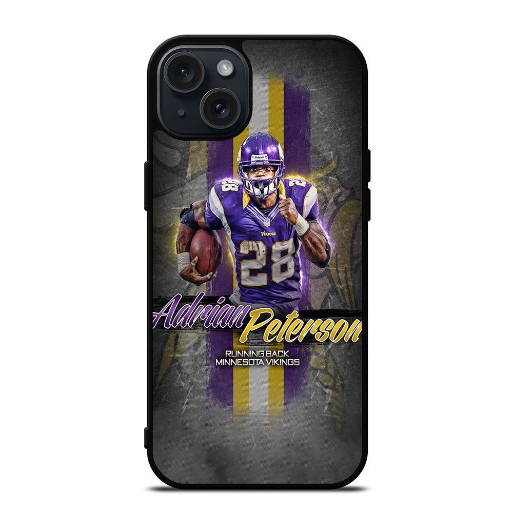 ADRIAN PETERSON 28 FOOTBALL iPhone 15 Plus Case Cover