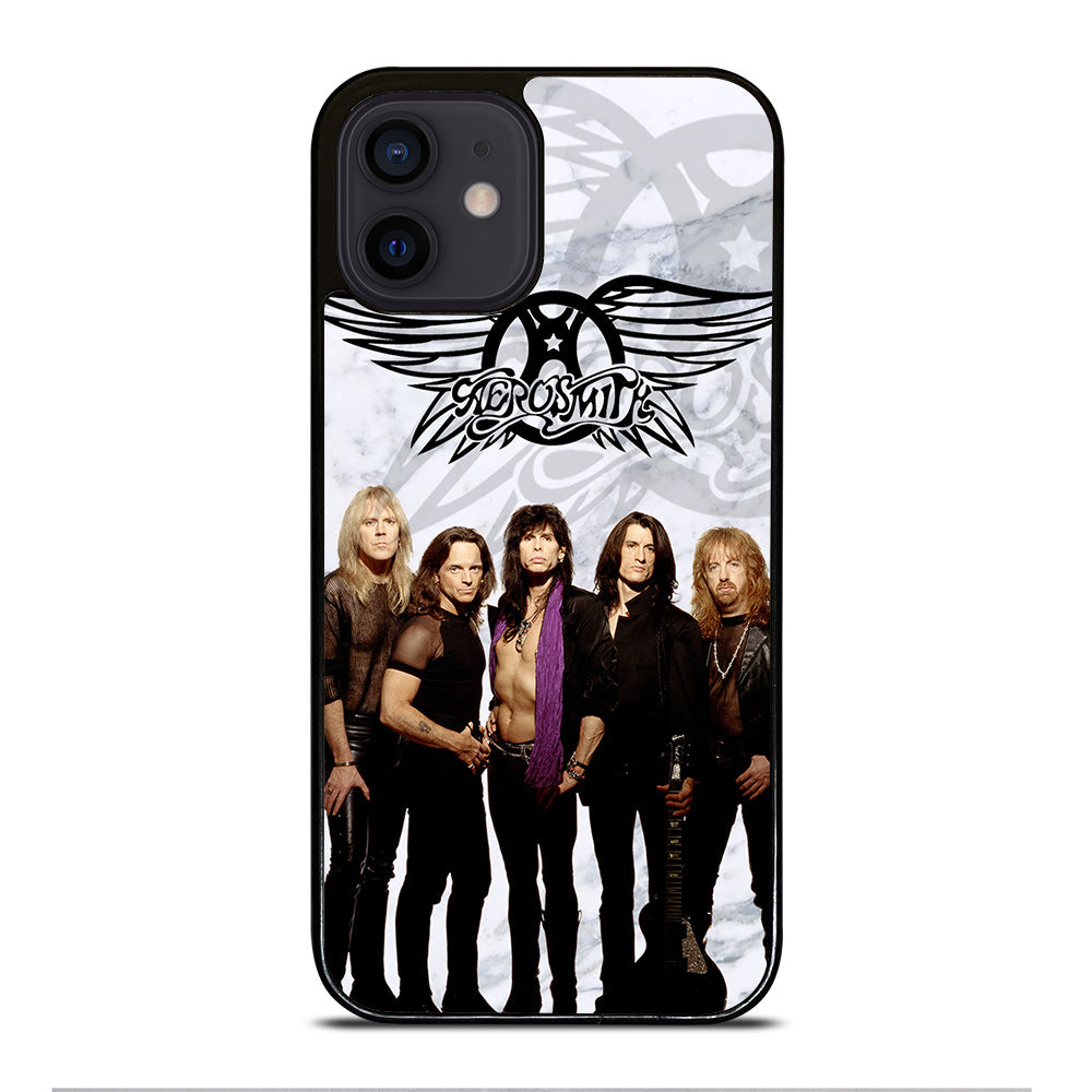 AEROSMITH ROCK BAND MARBLE iPhone 12 Mini Case Cover