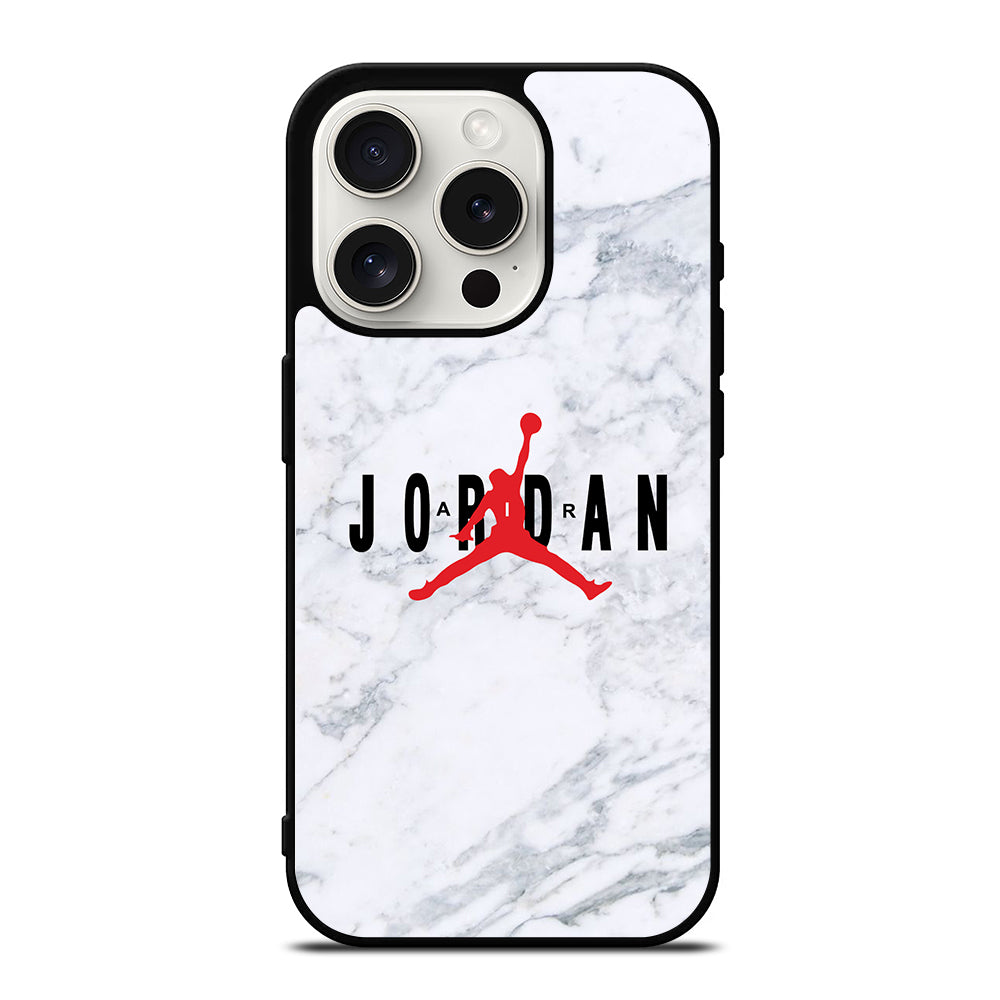 AIR JORDAN MARBLE LOGO iPhone 15 Pro Case Cover