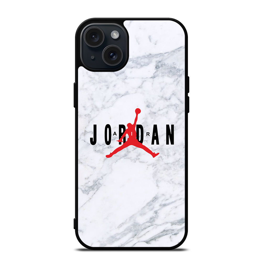 AIR JORDAN MARBLE LOGO iPhone 15 Plus Case Cover
