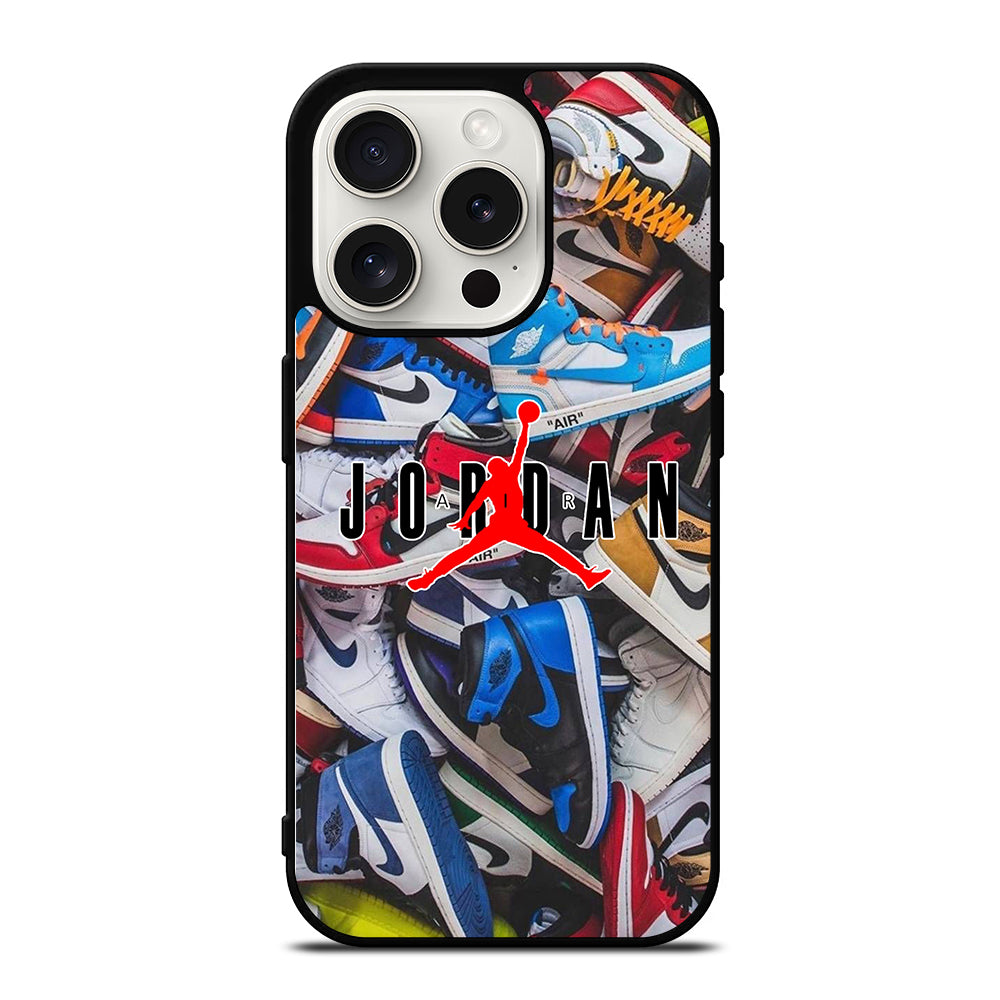 AIR JORDAN SHOES PATTERN LOGO iPhone 15 Pro Case Cover
