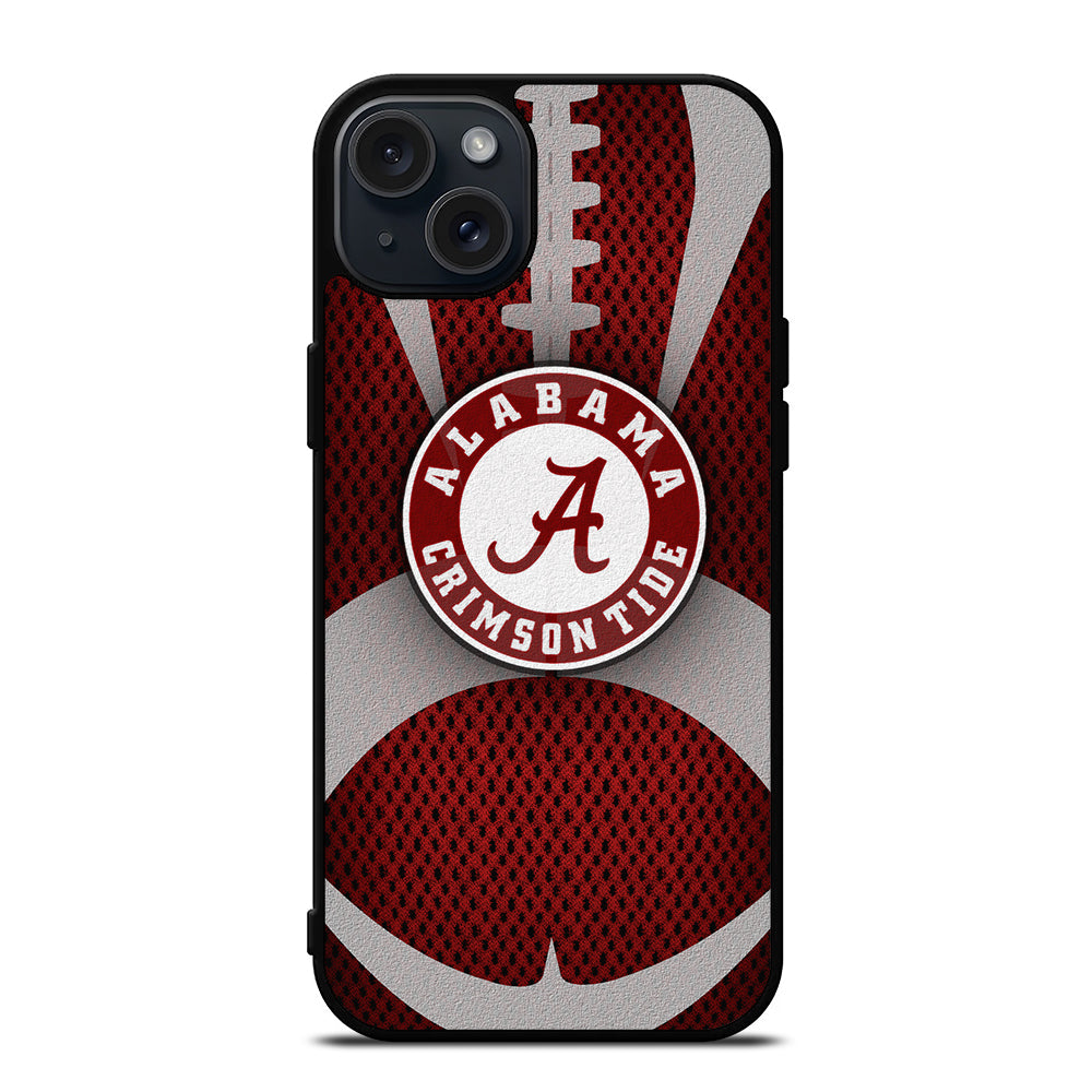 ALABAMA CRIMSON TIDE NFL LOGO 3 iPhone 15 Plus Case Cover