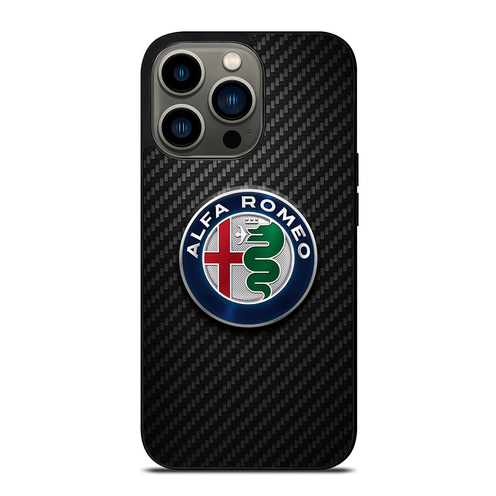ALFA ROMEO CARBON EMBLEM iPhone 13 Pro Case Cover